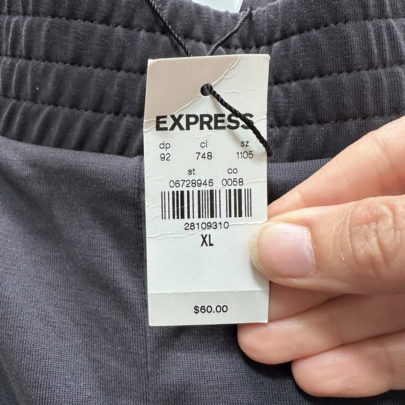 Express Men’s Black Jogger Pants XL Modal Blend NWT - Picture 3 of 9